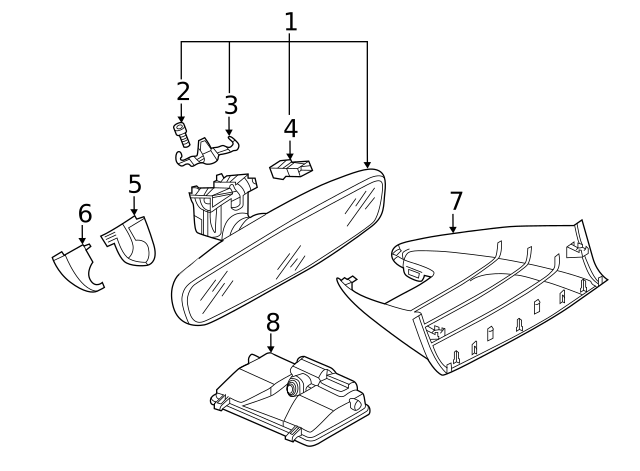 Mirror Inside Connector 8K0-971-834