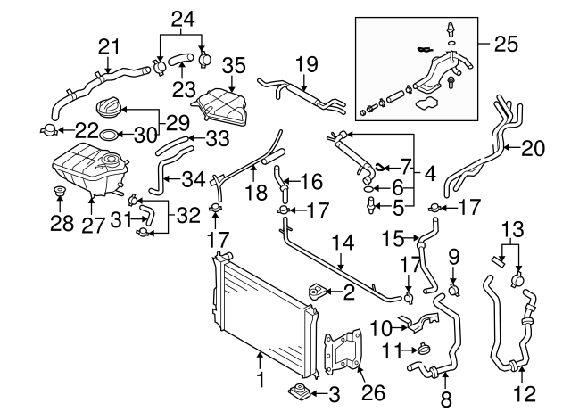Radiator Lower Insulator 3D0-121-275