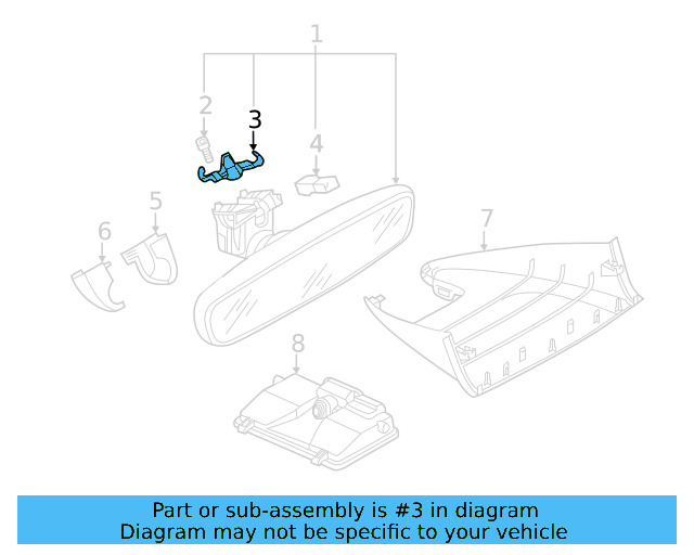 Mirror Inside Retainer Spring 8S0-857-945 - View 29