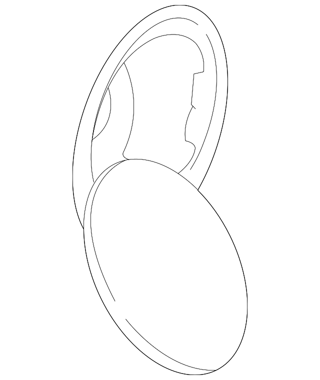 Fuel Door (Unpainted) 1j6809857egru - View 2