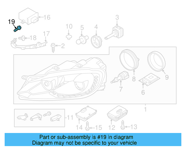 Headlamp Assembly Bolt WHT-004-141 - View 37