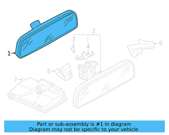 Mirror Inside 3C0-857-511-J-9B9 - View 10