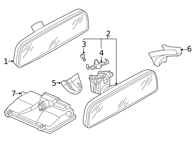 Mirror Inside 3C0-857-511-J-9B9 - View 11
