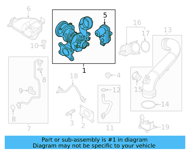 Turbocharger 04E-145-722-N - View 3