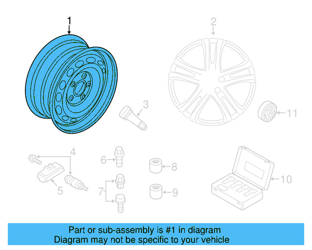 Tire Pressure Sensor 3AA-907-275-F - View 26