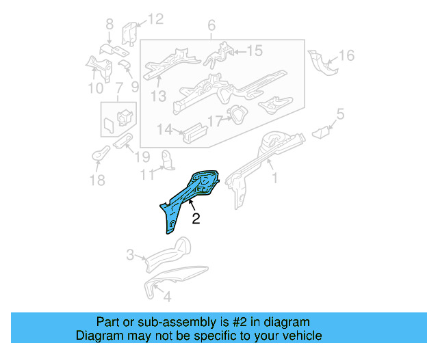 Apron Panel 1C0-809-106-B - View 2