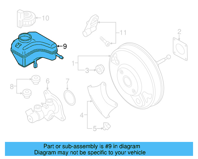 Master Cylinder Reservoir 5N0-698-137 - View 5