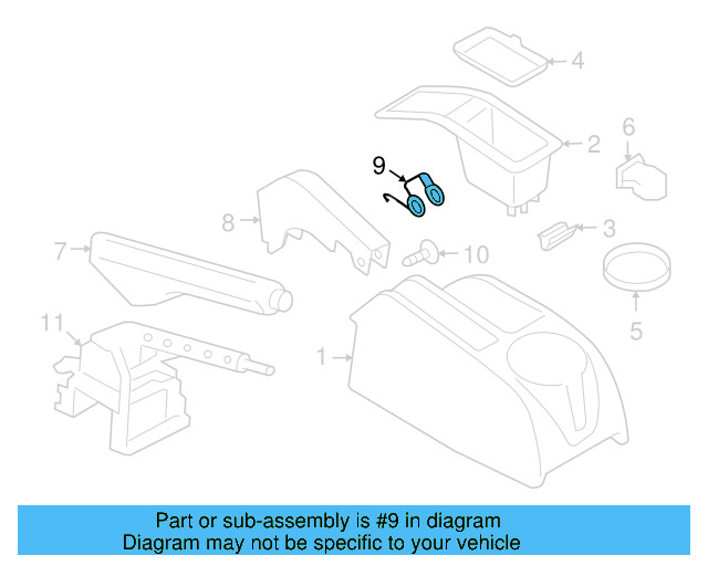 Cover Clip 3B0-885-313 - View 19