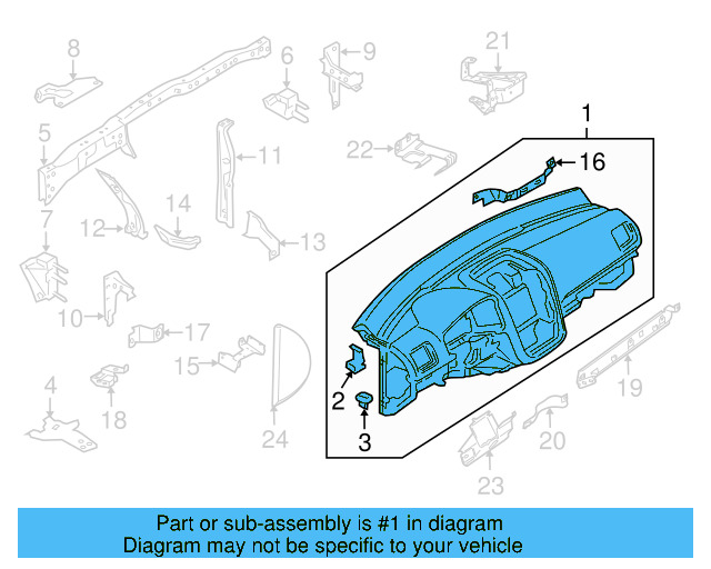Instrument Panel 5K1-857-001-B-81X - View 10