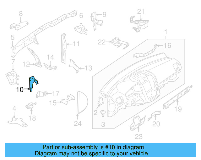 Outer Support 1K1-858-506-G - View 5