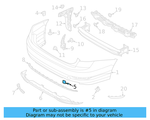 Tow Eye Cap (Unpainted) 17a807441gru - View 3