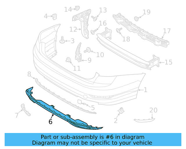 Bumper Cover Mount Bolt WHT-003-954 - View 14