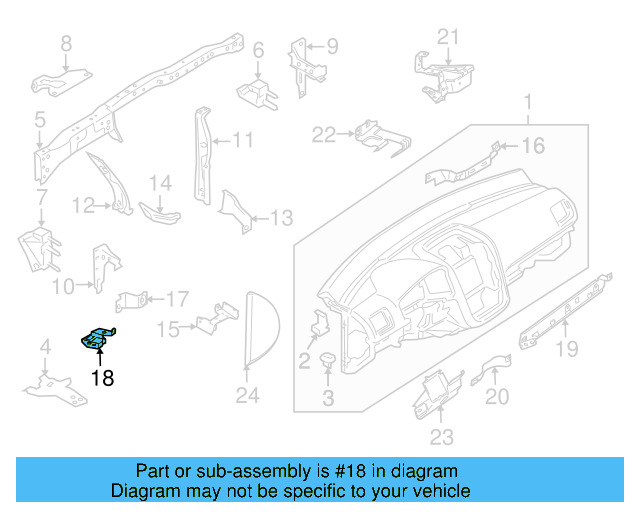 Lower Support 1K0-857-392 - View 18