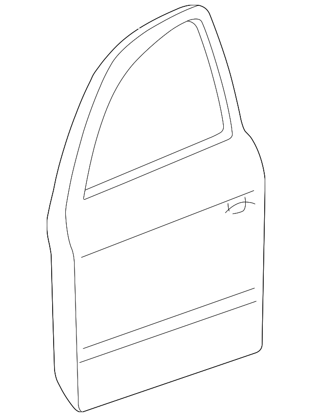 Door Shell 3B4831052AQ - View 2