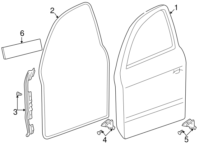 Door Shell 3B4831052AQ