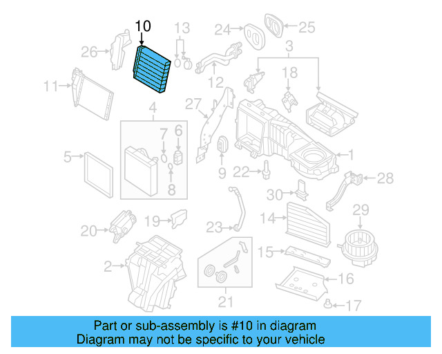Heater Core 3C0-819-031-A - View 24