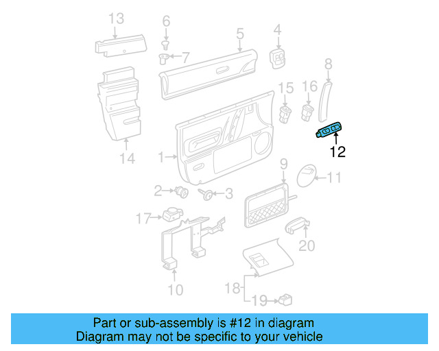 Switch Bezel 1C1-959-515-2QL - View 6