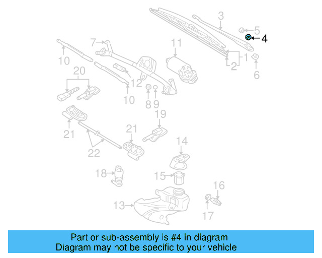 Wiper Arm Nut N-900-744-04 - View 14