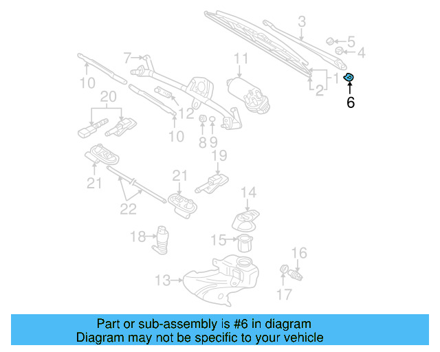 Wiper Arm Washer 3B0-955-229 - View 3