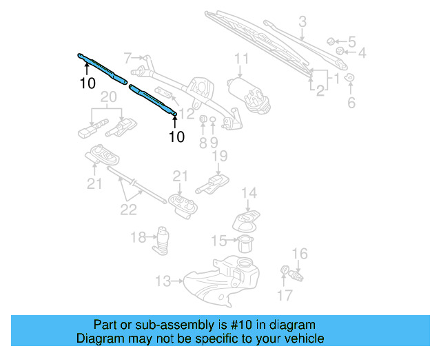 Wiper Transmission 8D1-955-325 - View 7