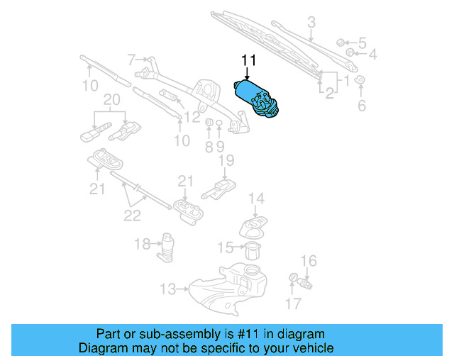 Wiper Motor 3B1-955-113-D - View 3