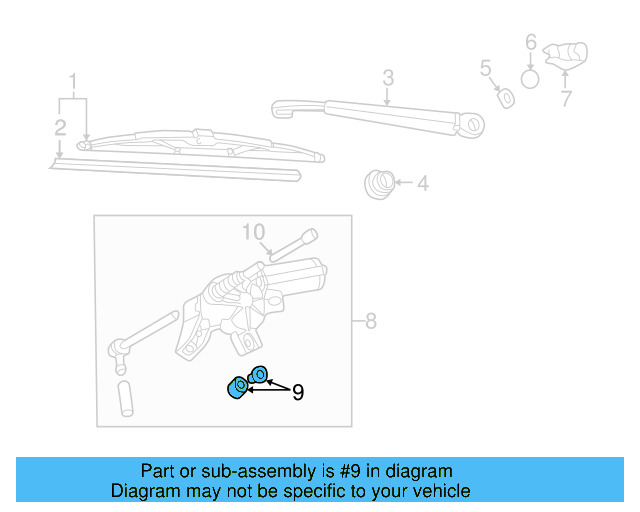 Wiper Motor Bushing Kit 3B9-998-754 - View 16