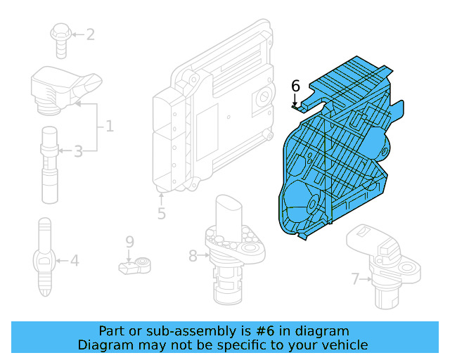Mount Bracket 5WA-906-507 - View 3