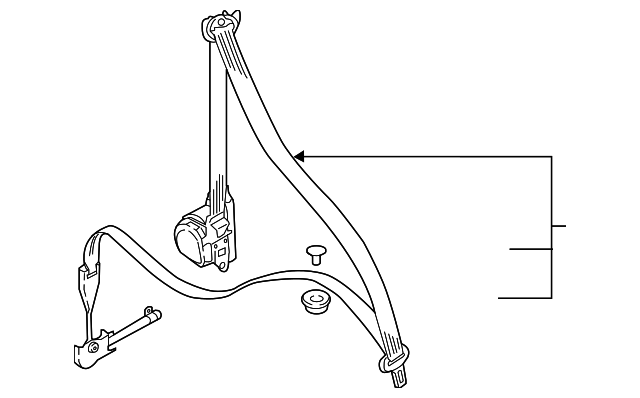 Lap & Shoulder Belt 3CN-857-705-F-RAA