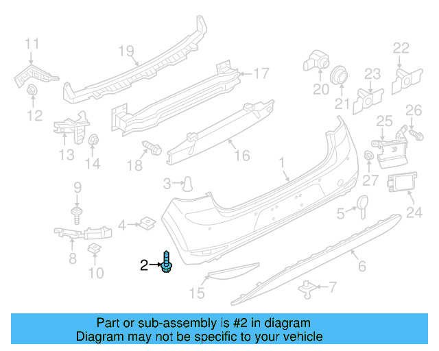 Wheel Opening Molding Screw N-910-907-01 - View 14
