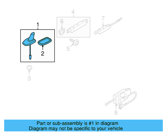 Antenna Assembly 1K0-035-507-L - View 12