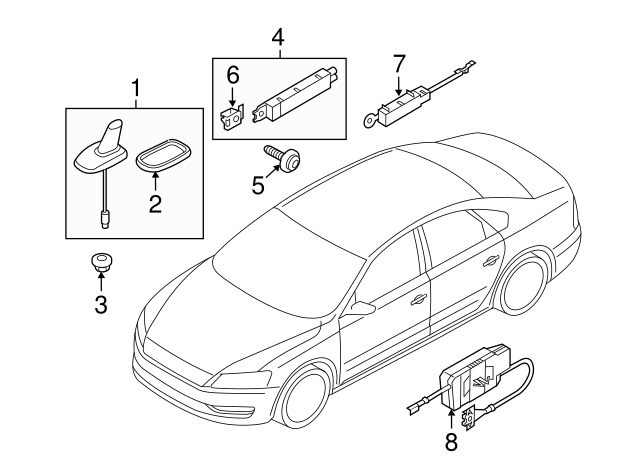 Radio Antenna Base Nut 1J0-035-437 - View 3