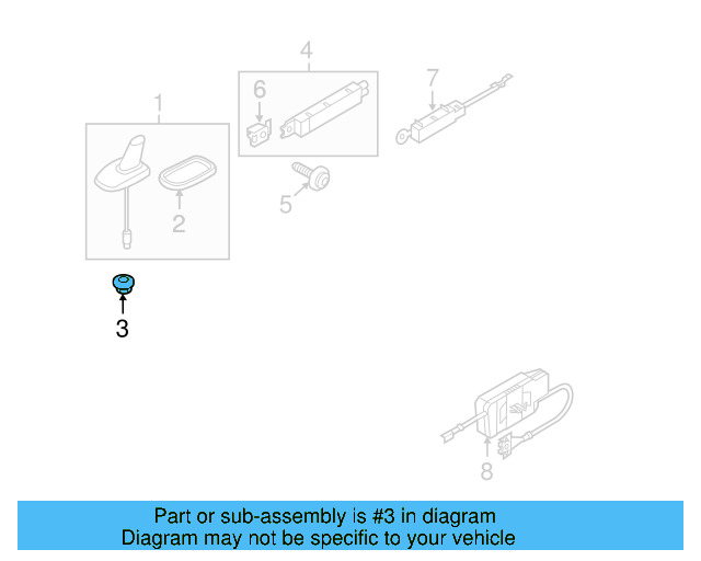 Antenna Assembly Nut WHT-007-459