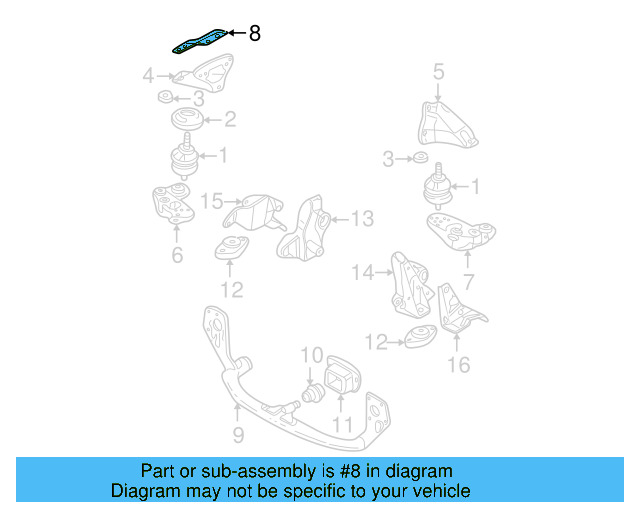 Cover Plate 8D0-199-388-K - View 3