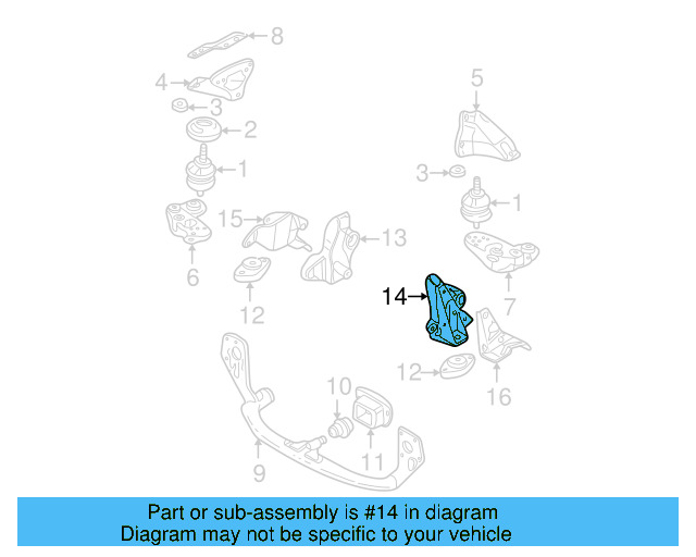 Trans Support 8D0-399-107-T - View 13