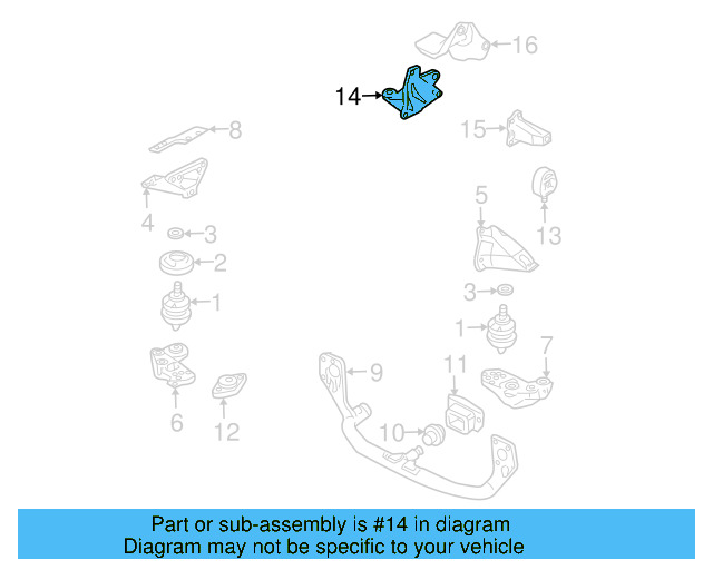 Trans Support 8D0-399-113-AB - View 10