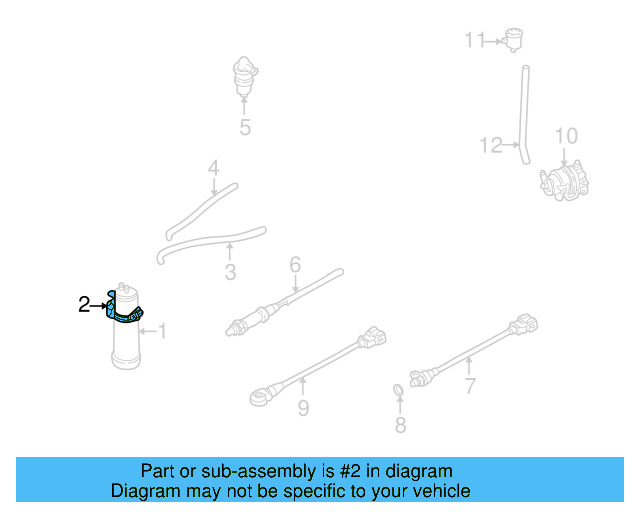 Vapor Canister Bracket 1HM-201-827-A - View 3
