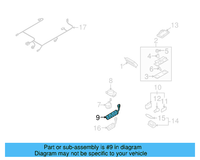 Turn Signal Switch 3D0-953-513 - View 4