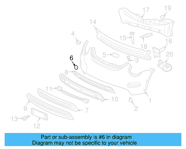 Fender Liner Screw N-907-750-01 - View 39