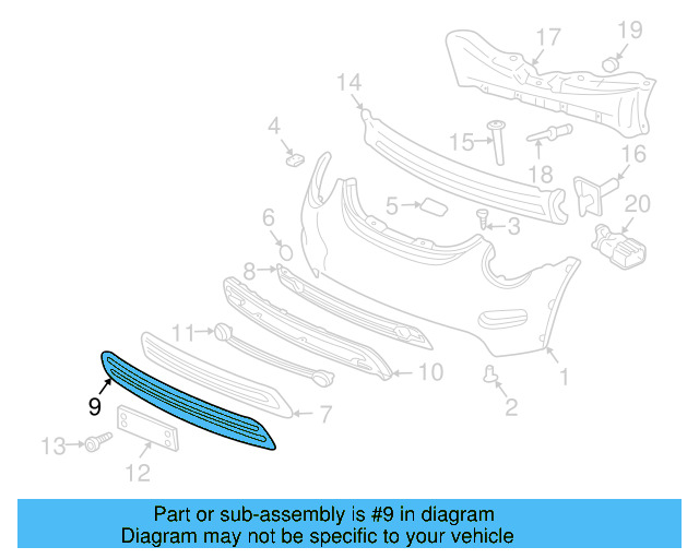 Coupling (Unpainted) 1c0807341agru - View 6