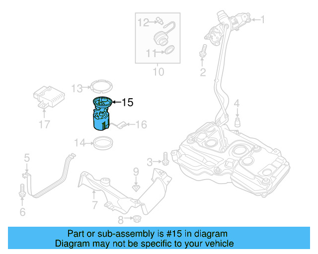 Fuel Pump 5QA-919-051-A - View 3