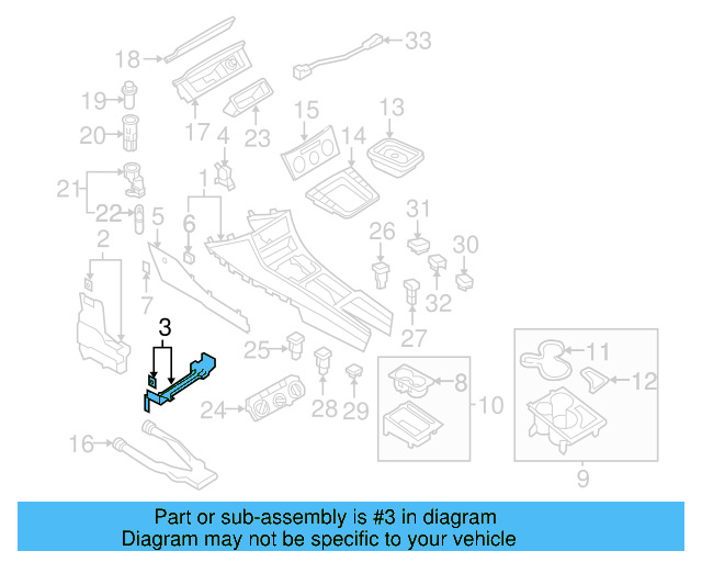 Center Bracket 3C0-863-525