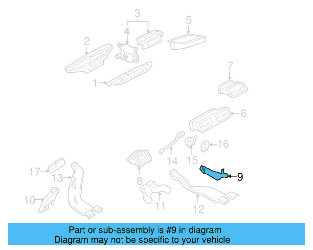 Floor Duct 3C1-819-152 - View 16
