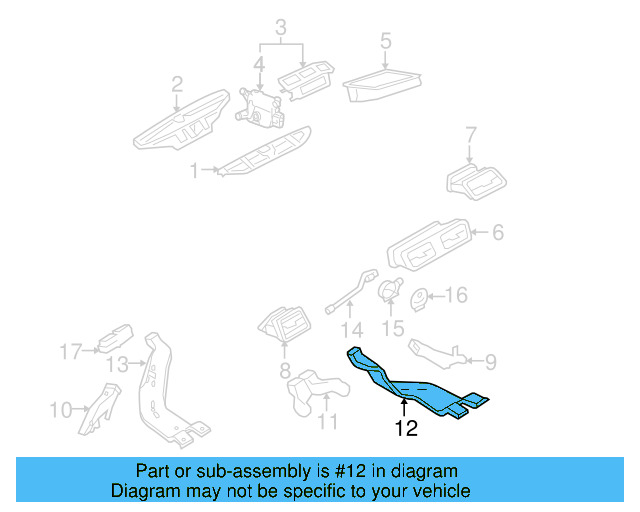 Rear Duct 8U0-819-802-A - View 8