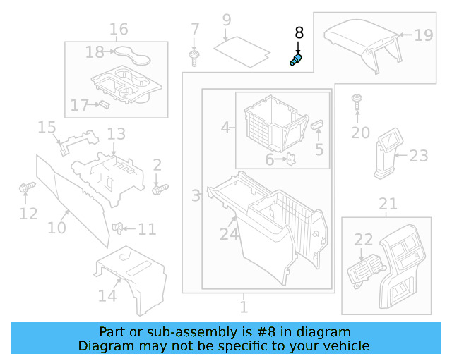 Compartment Box Cover 3CN-863-229-A-82V - View 3