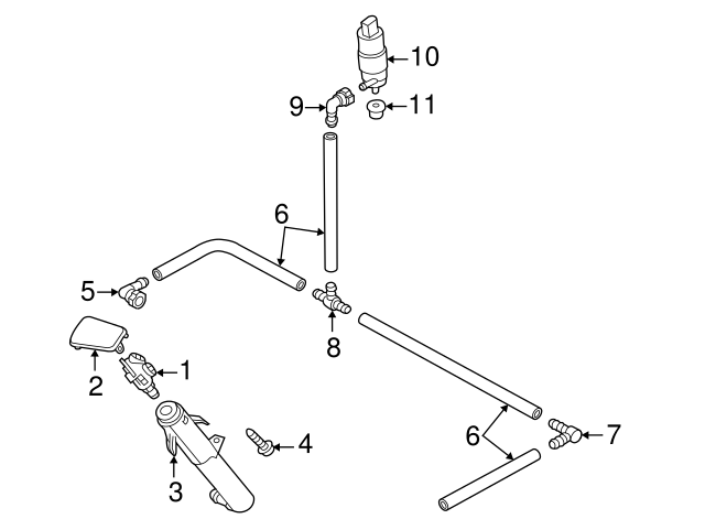 Washer Hose T 113-955-975-B - View 3