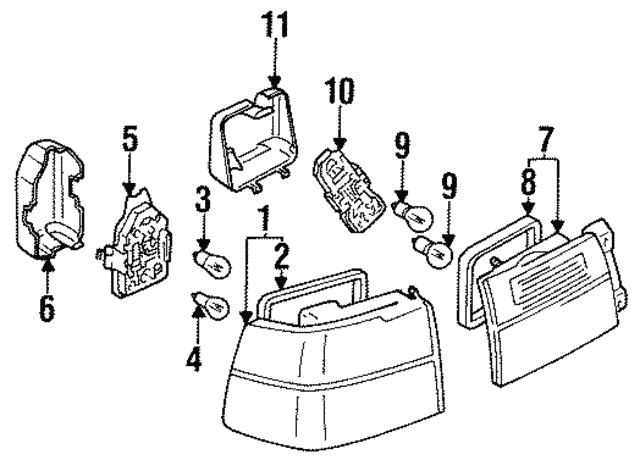 Tail Lamp Assembly Gasket 3A5-945-191