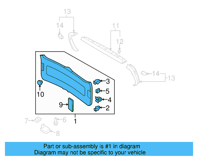 Lower Trim Panel 5N0-867-601-B-82V - View 4