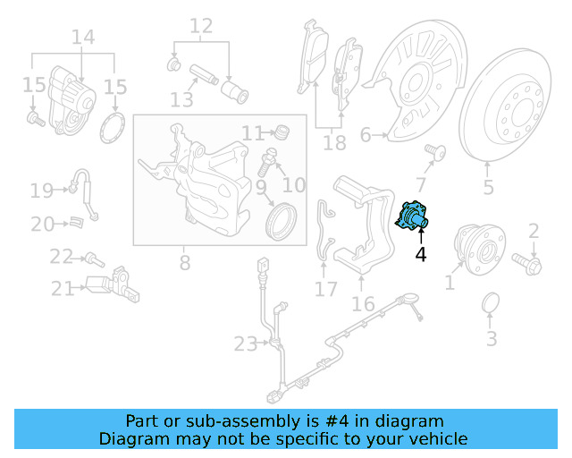 Stub Axle 5QM-501-117-A - View 7