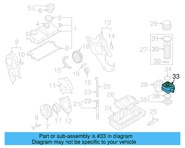 Engine Oil Cooler 068-117-021-B