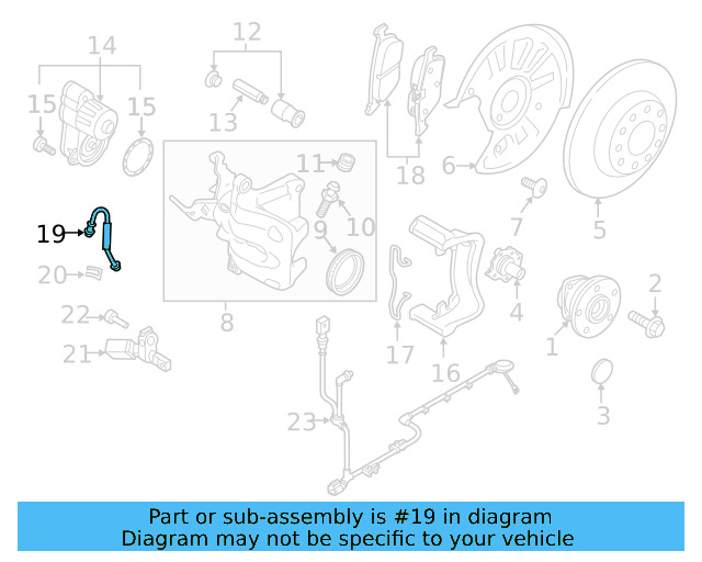 Brake Hose 5QM-611-775-F